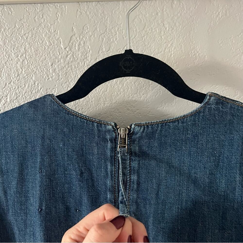 TWP Cotton Denim Oversized Pocket Top - Picture 4 of 7